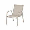 Aluminum Patio Chair with Polyester Fabric in Beige