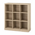 9-Cube Bookcase Light Oak Finish 89cm x 89cm x 29cm