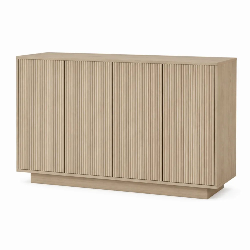 Wood 4-Door Sideboard 80x160x40cm