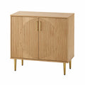 Sideboard Buffet with MDF and Bamboo Construction in Natural Finish